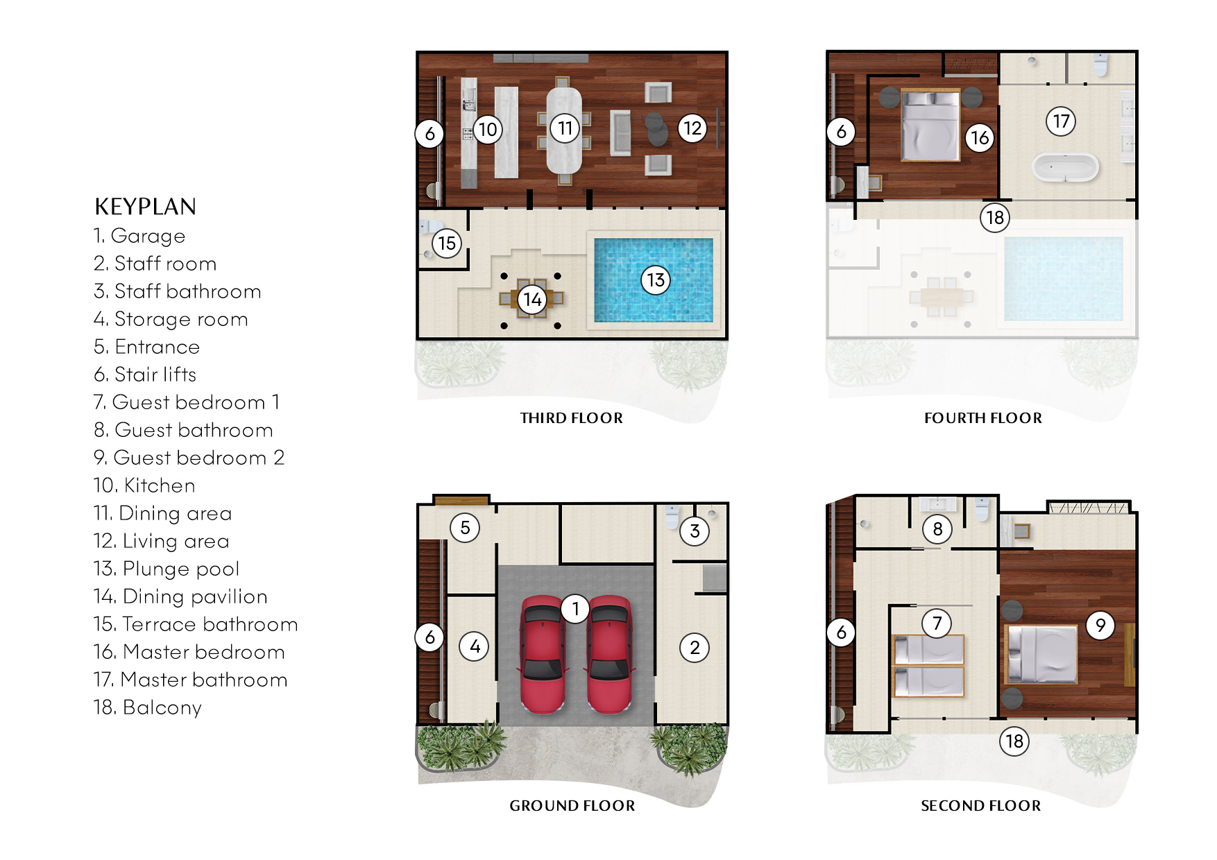 Surin Seaview Villa Floorplan